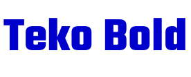Teko Bold font